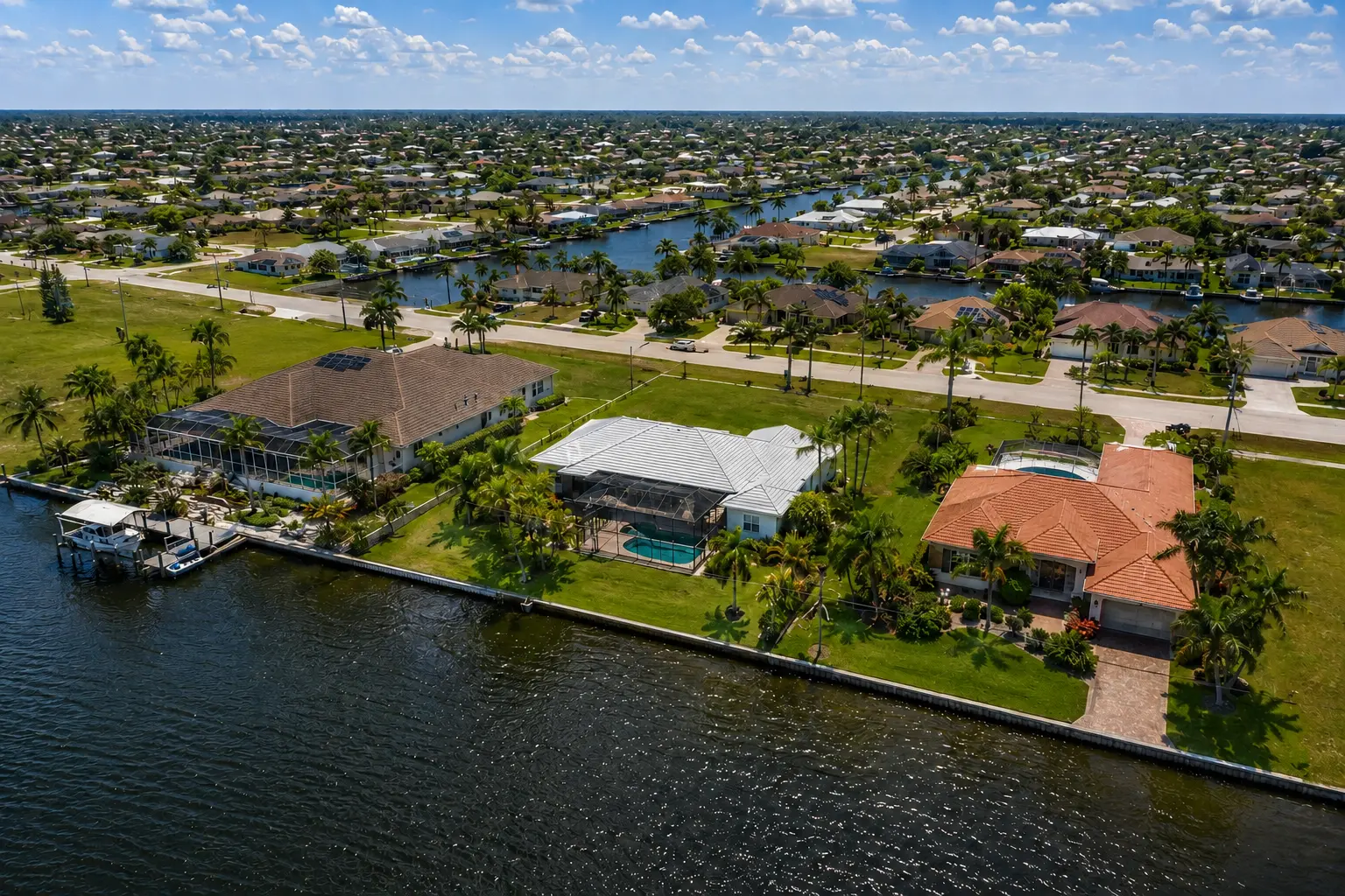 Cape Coral real estate quadrants and waterfront neighborhood differences