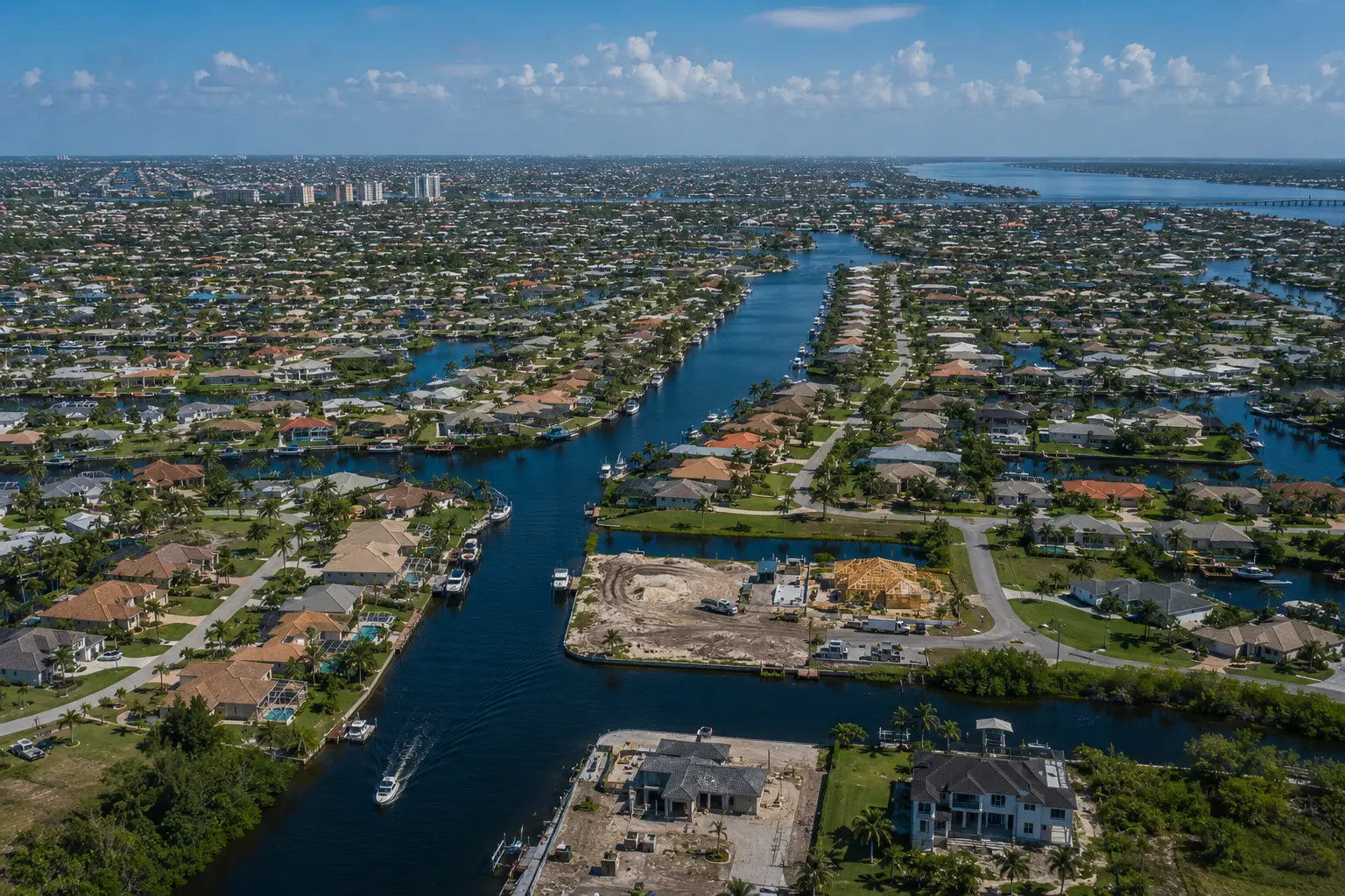 Modern Cape Coral growth new construction and custom home building opportunity