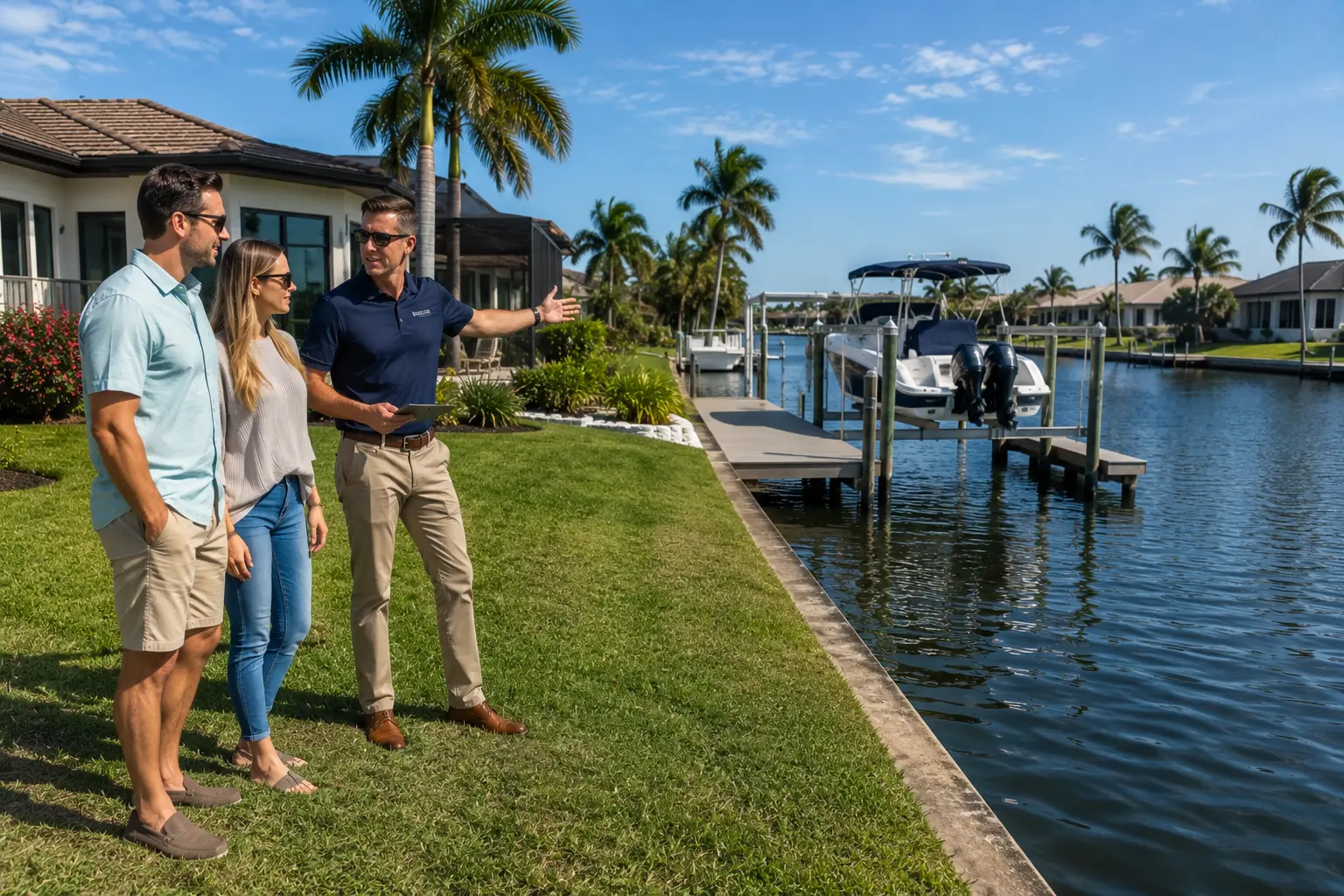Cylina representing Cape Coral buyers before lot purchase with builder comparisons neighborhoods waterfront access flood zones and budget scenarios