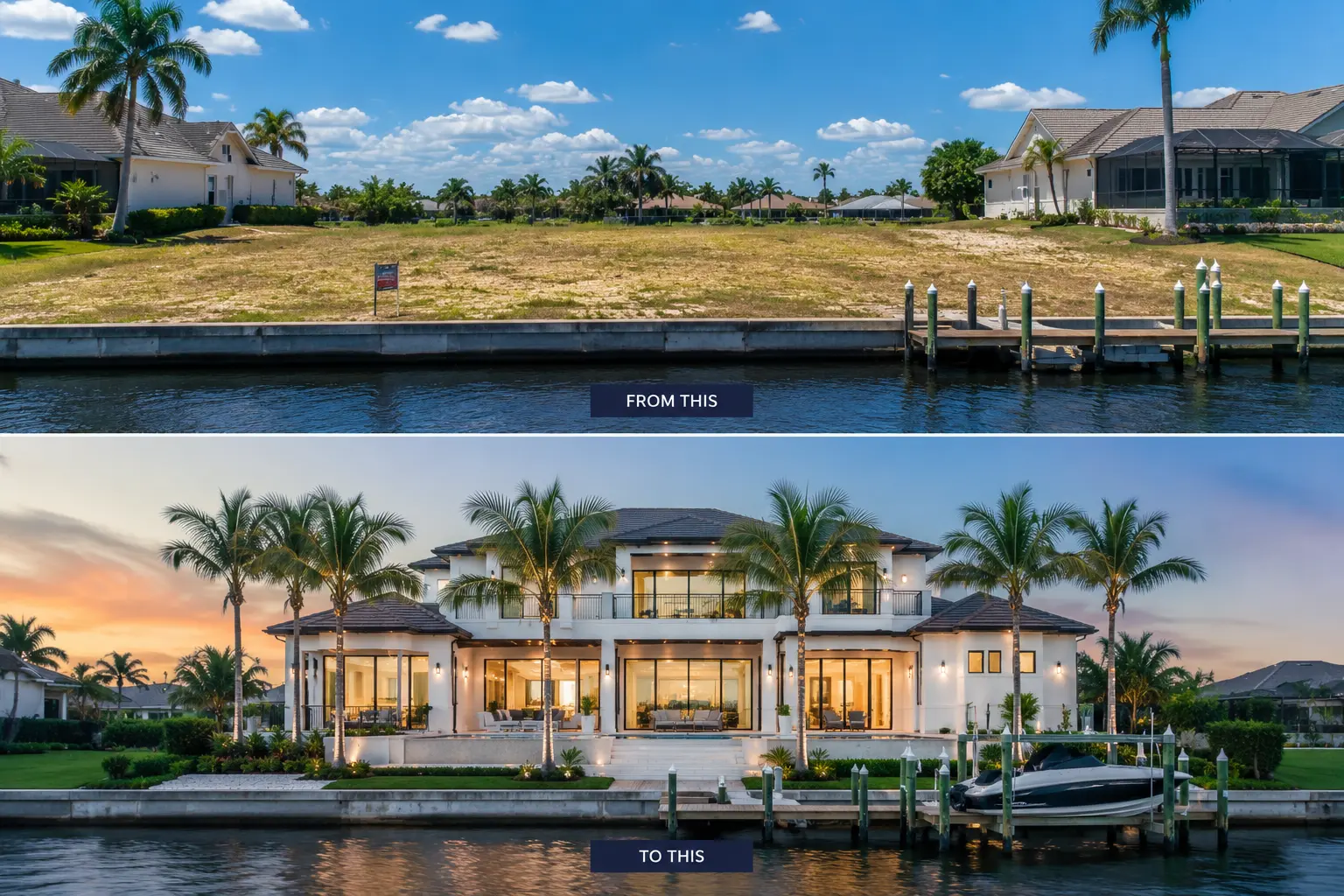 Cylina guiding Cape Coral buyers through waterfront properties insurance flood risk construction financing contracts and move-in planning