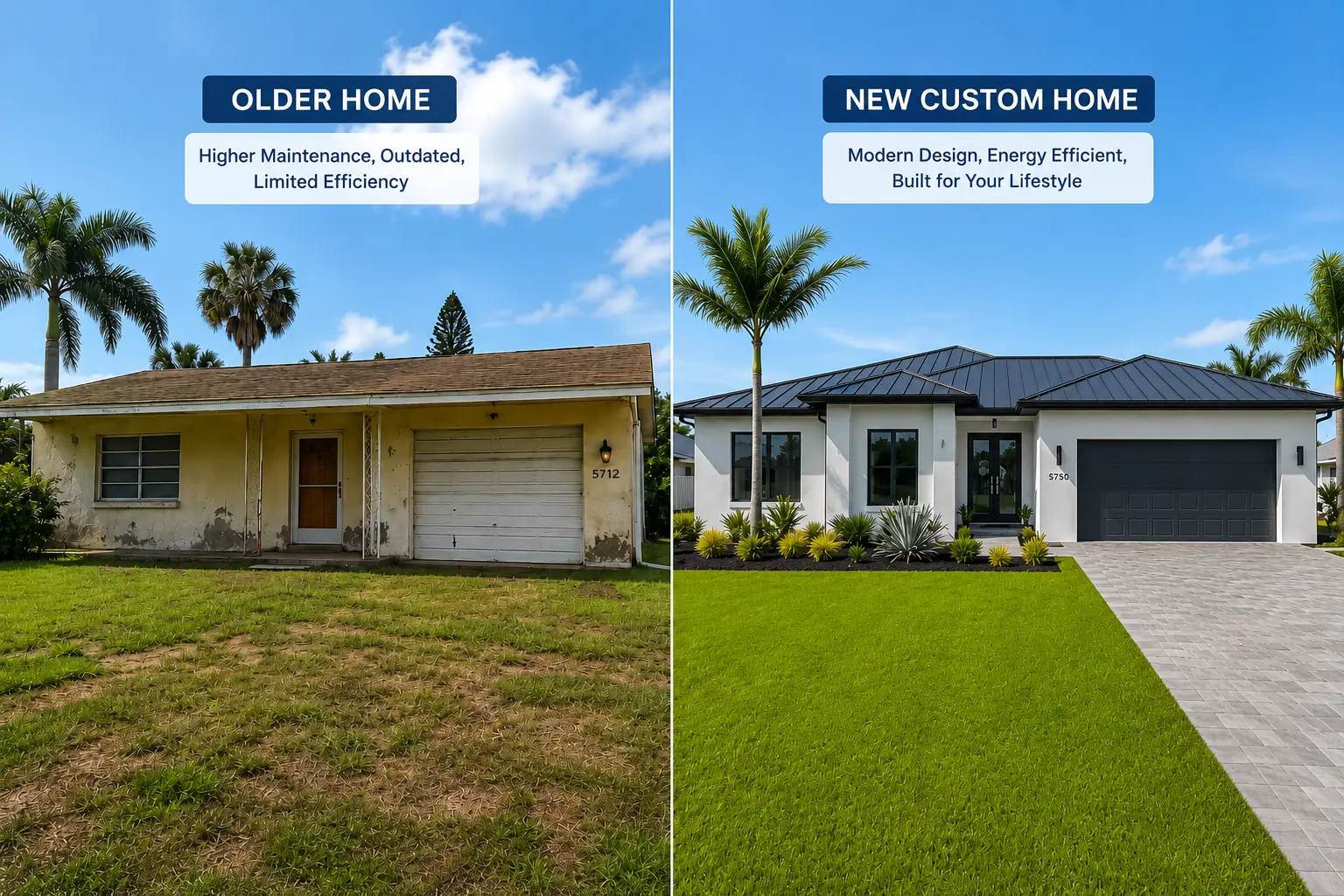Buying Cape Coral land instead of an existing home for modern floor plans and new construction benefits