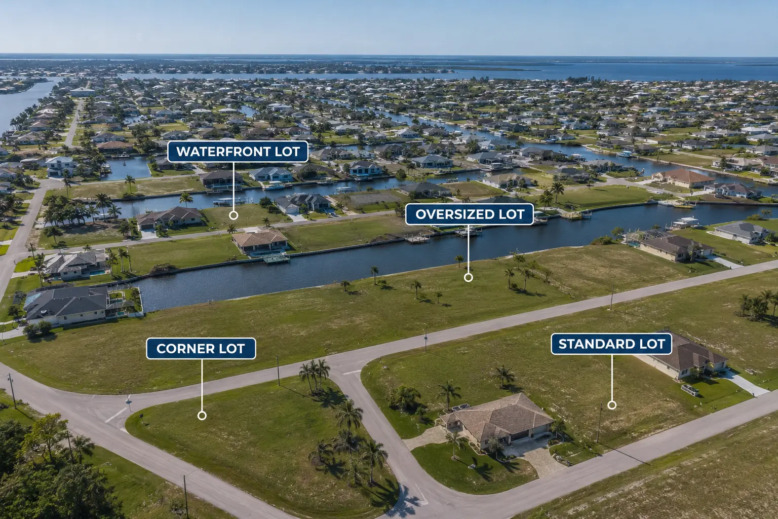 Factors buyers overlook when buying land in Cape Coral including flood zones assessments seawalls utilities and lot orientation