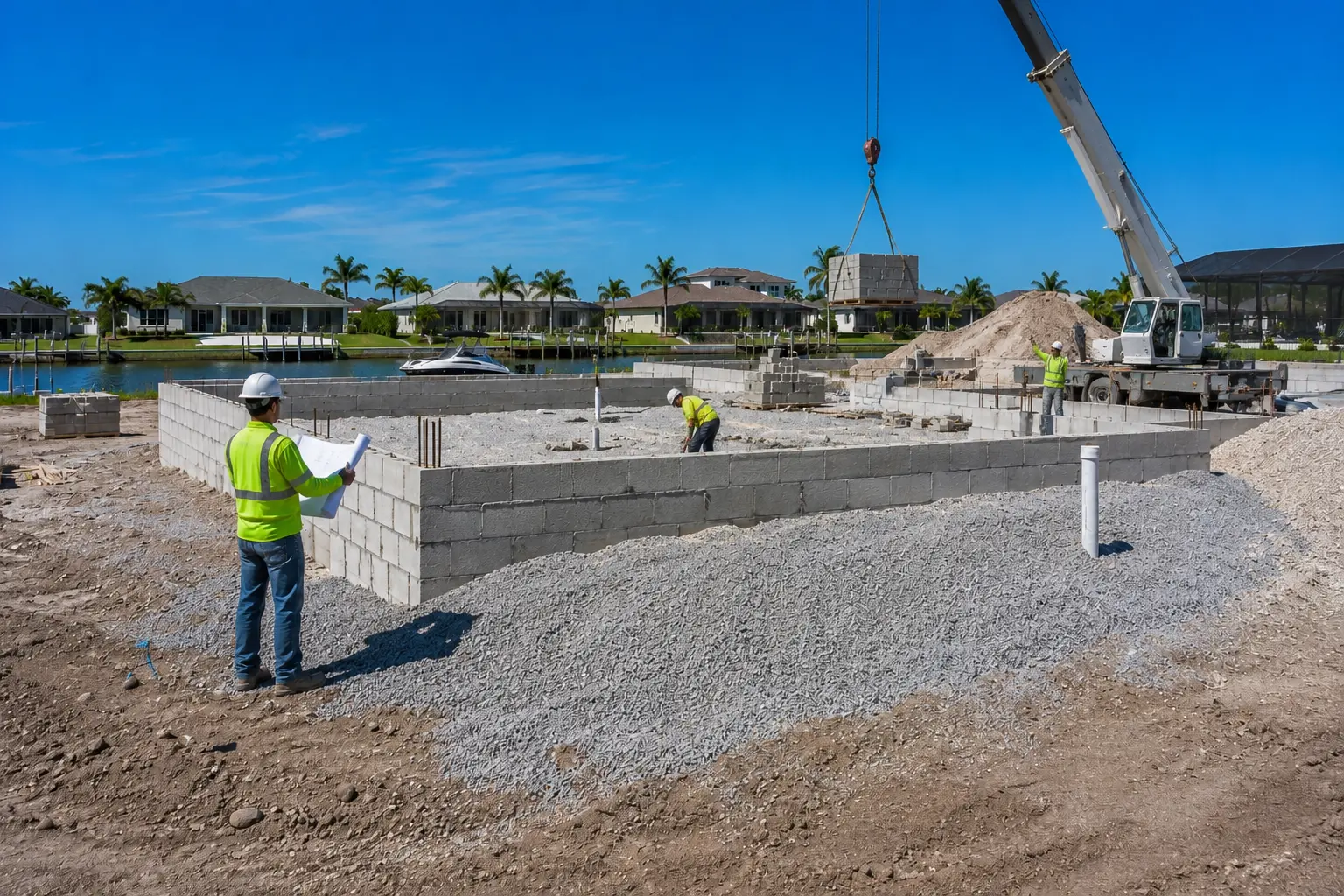 New Cape Coral homes built higher than older homes to meet modern flood elevation requirements