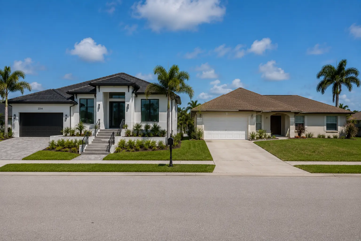 Long-term insurance comparison of older Cape Coral homes needing upgrades versus newly built homes with modern standards