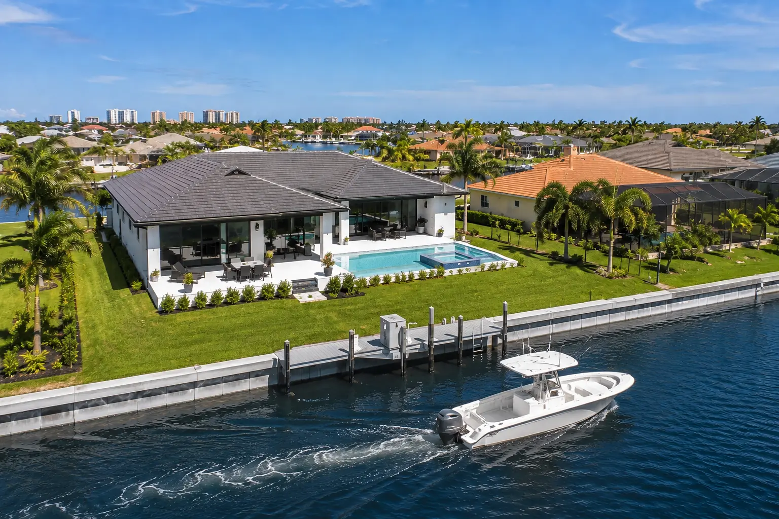 Three primary Cape Coral lot types including saltwater canal freshwater canal and non-canal lots