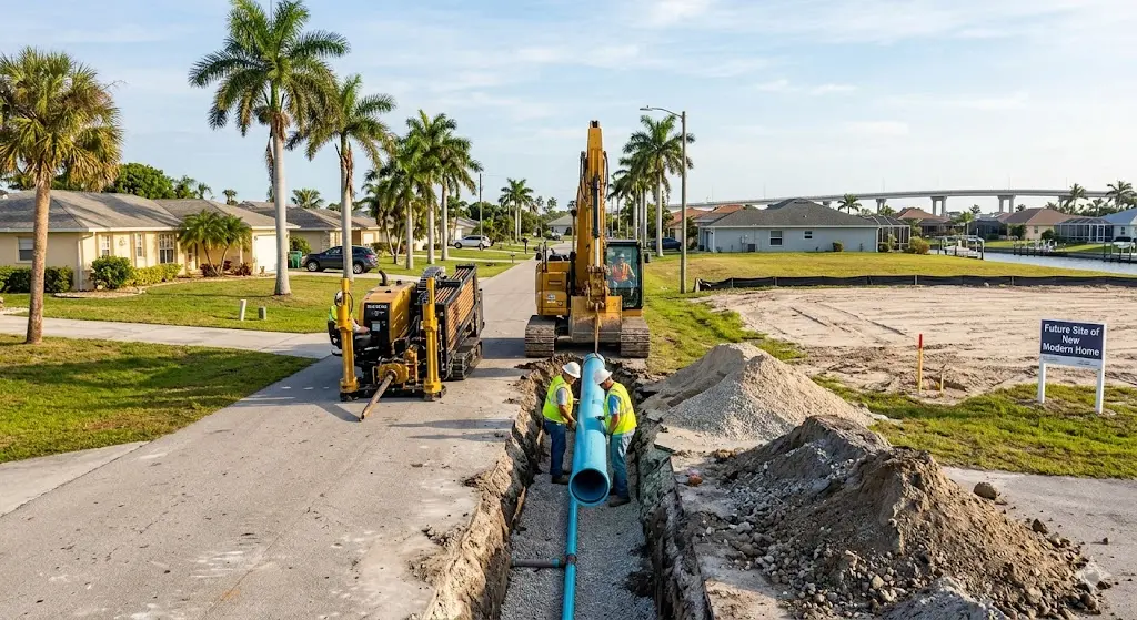 Northeast Cape Coral neighborhoods with available lots and new home construction opportunities