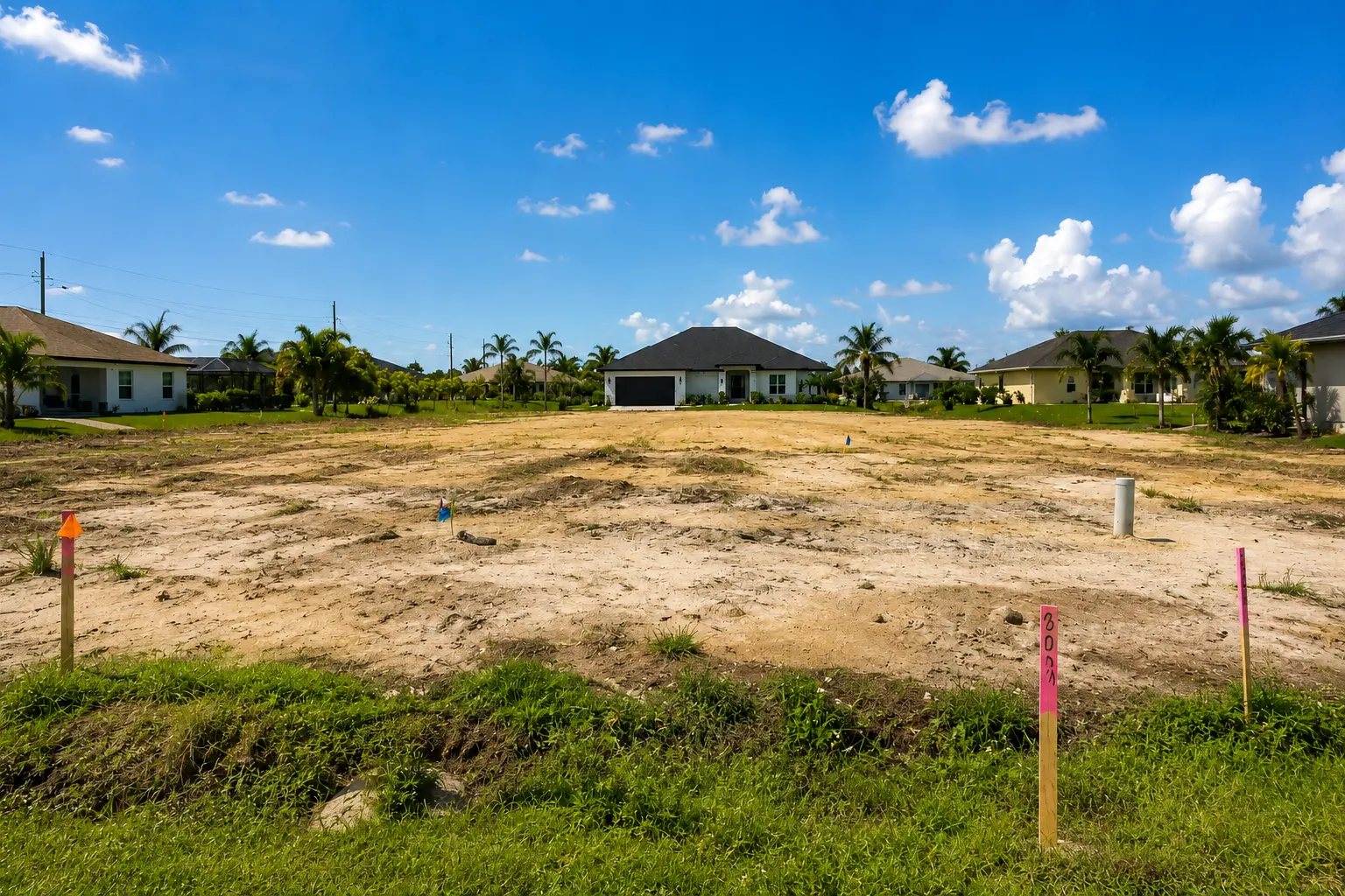 Cape Coral building permit review for architectural plans engineering site plans and utilities