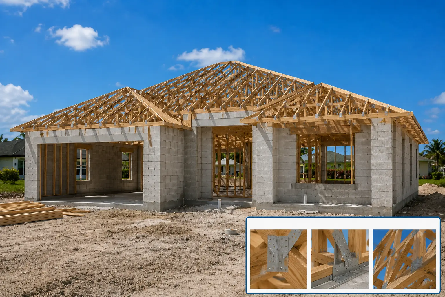 Cape Coral foundation structural electrical plumbing and mechanical inspections during new construction