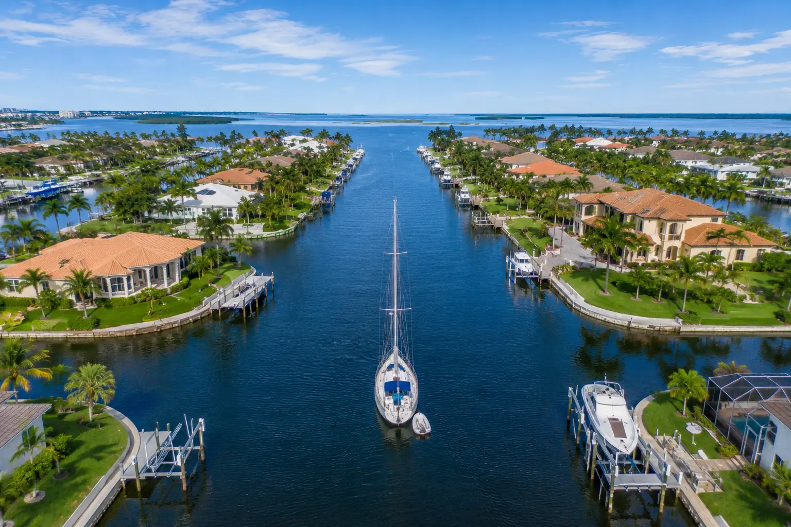 Cape Coral Gulf access lot with navigable saltwater canal access to the Caloosahatchee River and Gulf