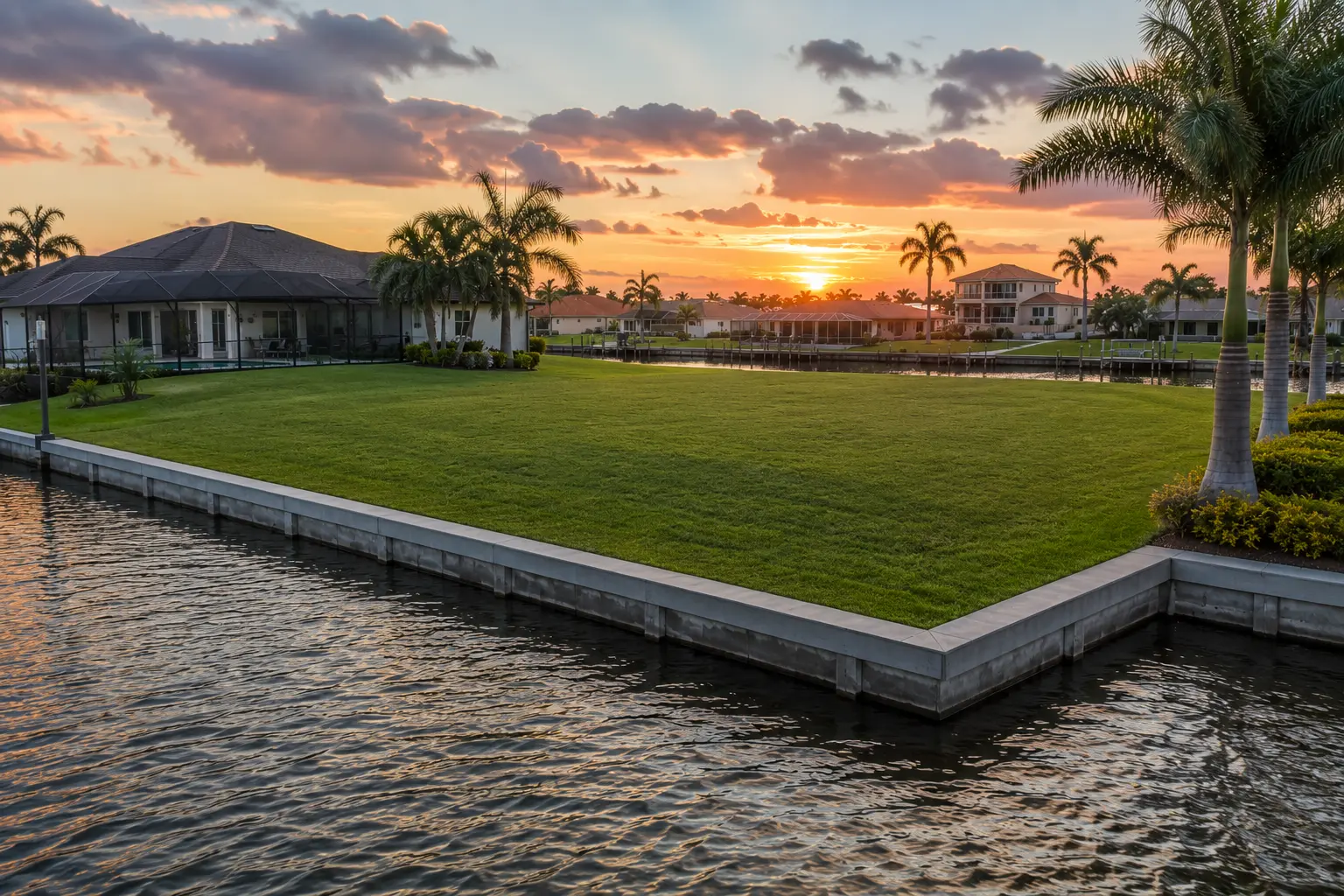 Cylina helping buyers evaluate Cape Coral waterfront lots seawalls canal views boating access and future improvements