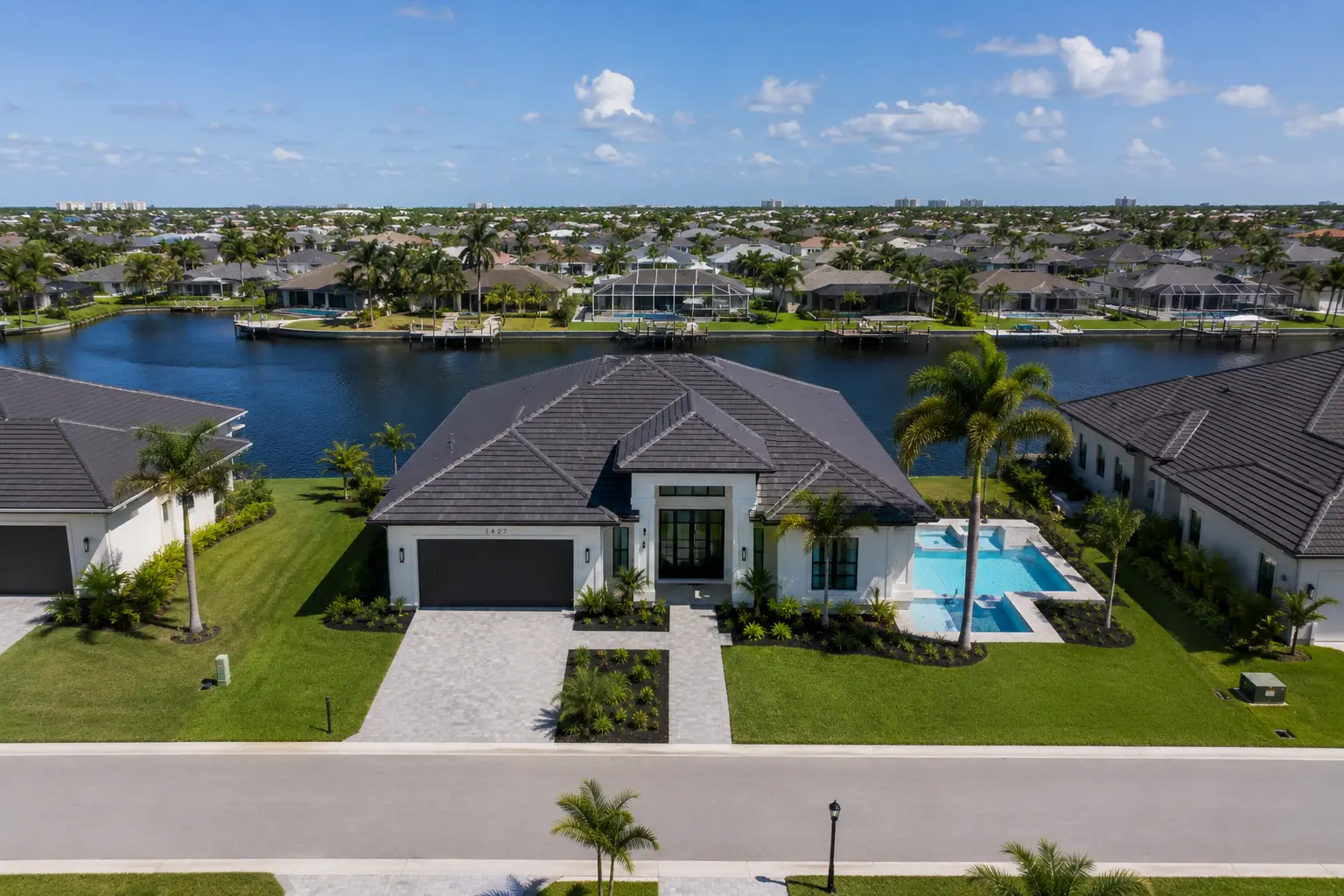 Finishing a new Cape Coral custom home with interior finishes landscaping pool and final walkthrough