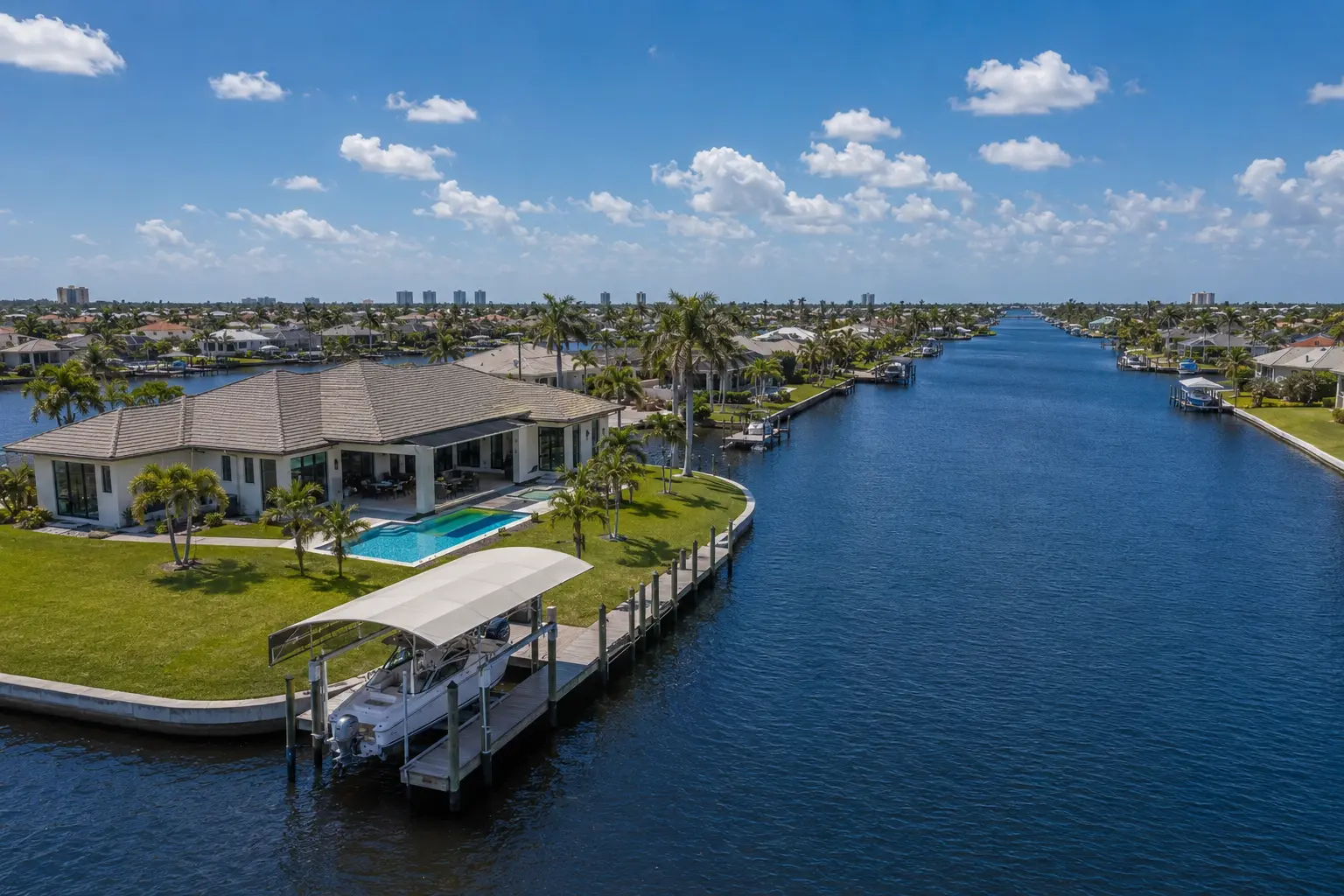 Client testimonial about Cylina's Cape Coral waterfront property knowledge including Gulf access canals sailboat access and seawalls