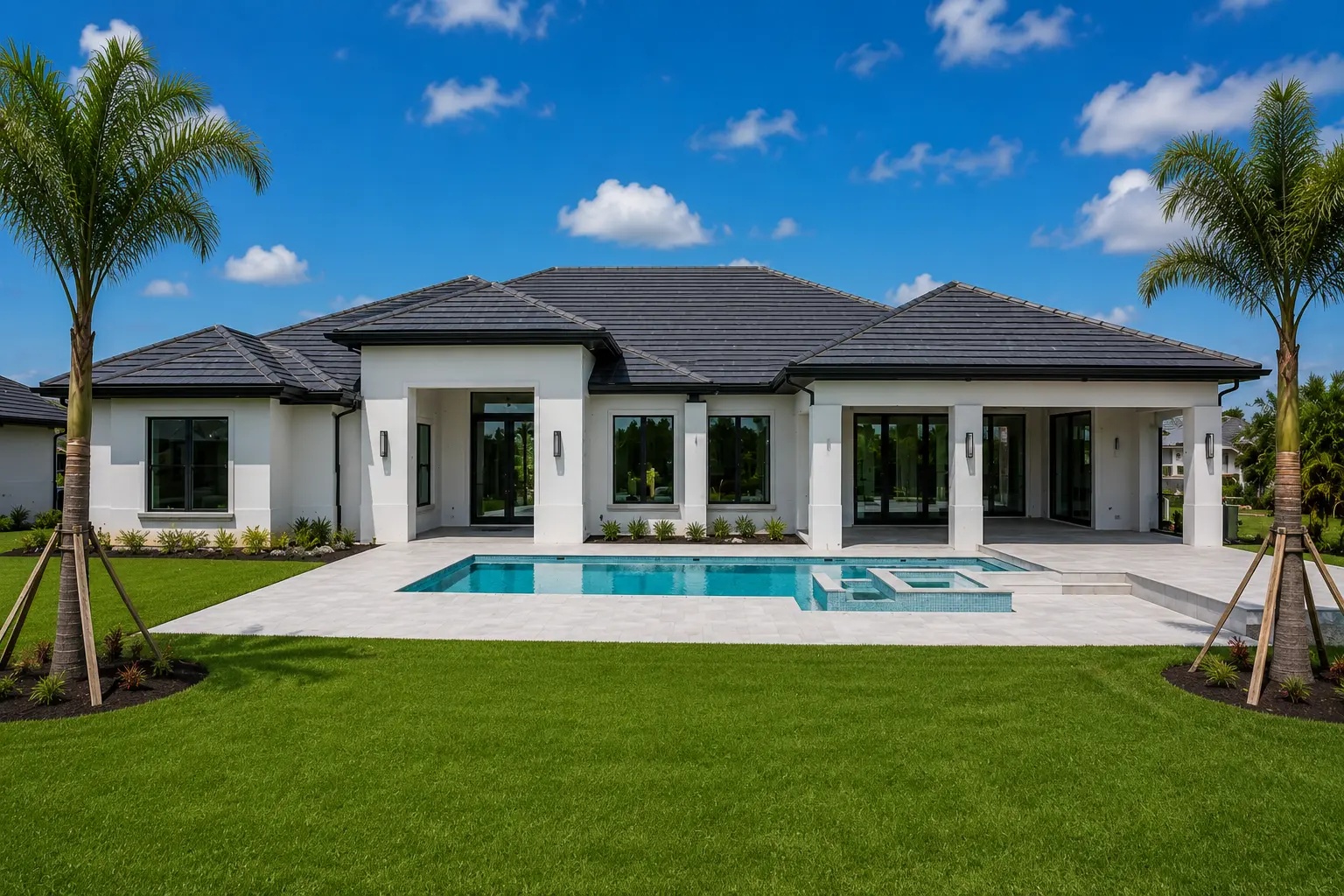 Cape Coral interior construction mechanical systems exterior improvements pool landscaping and driveway timeline
